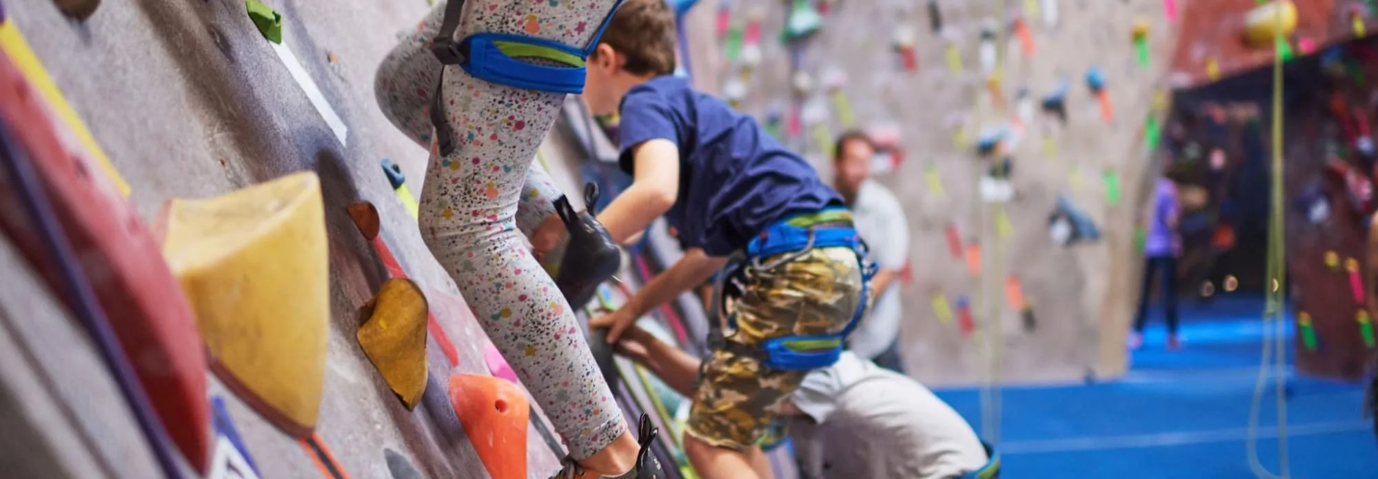 A group climbing event at Vertex
